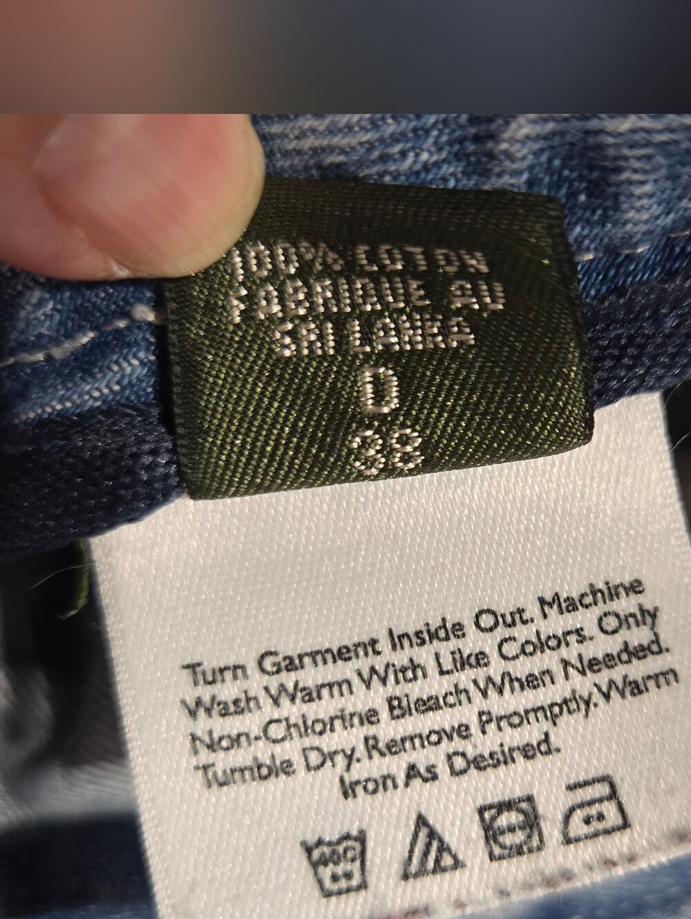 Edddie Bauer Blue Jean Skirt Sz 8 Like New!High Quality - Picture 8 of 12